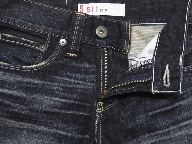 即決★リーバイス511★W28 スリムストレート ジーンズ Levis メンズ フラップポケット ジップ デニム ジーパン スキニー パンツ テーパード