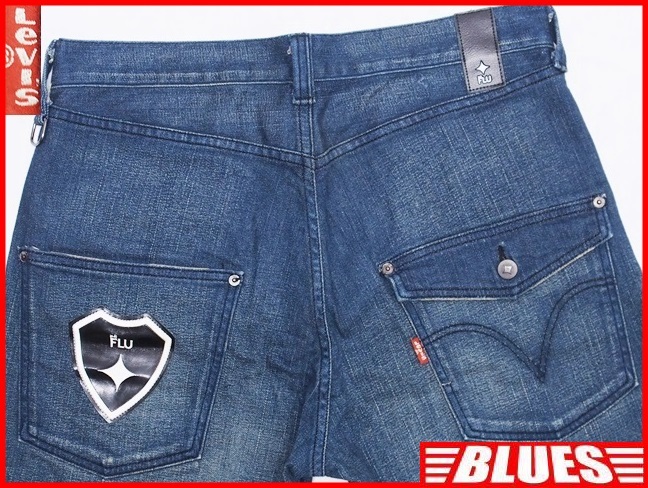 経典ブランド Levis ジーンズ ラバー加工 即決☆リーバイスFLU☆W34