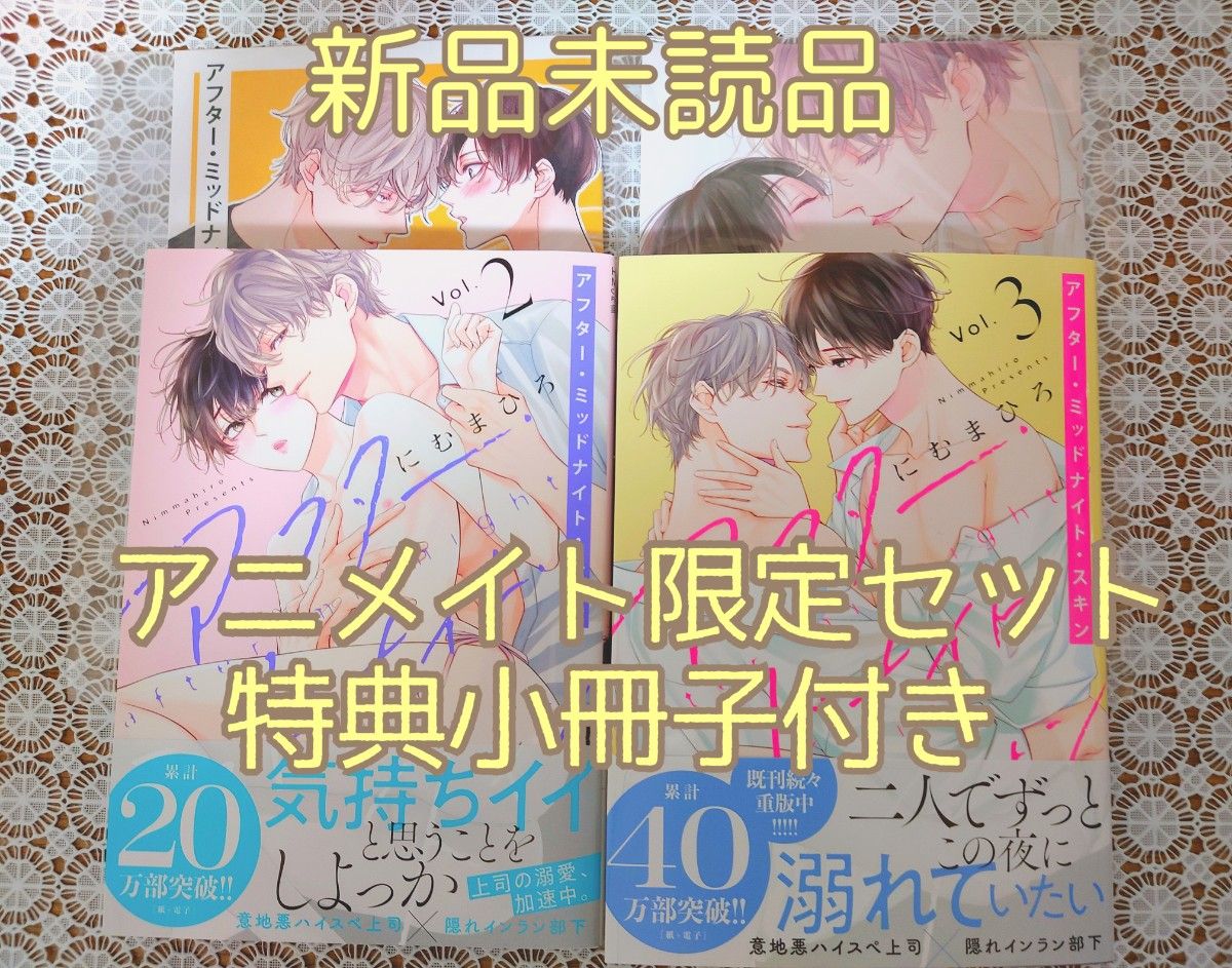 アニメイト特典付き 新品未読品 『アフター・ミッドナイト・スキン 2