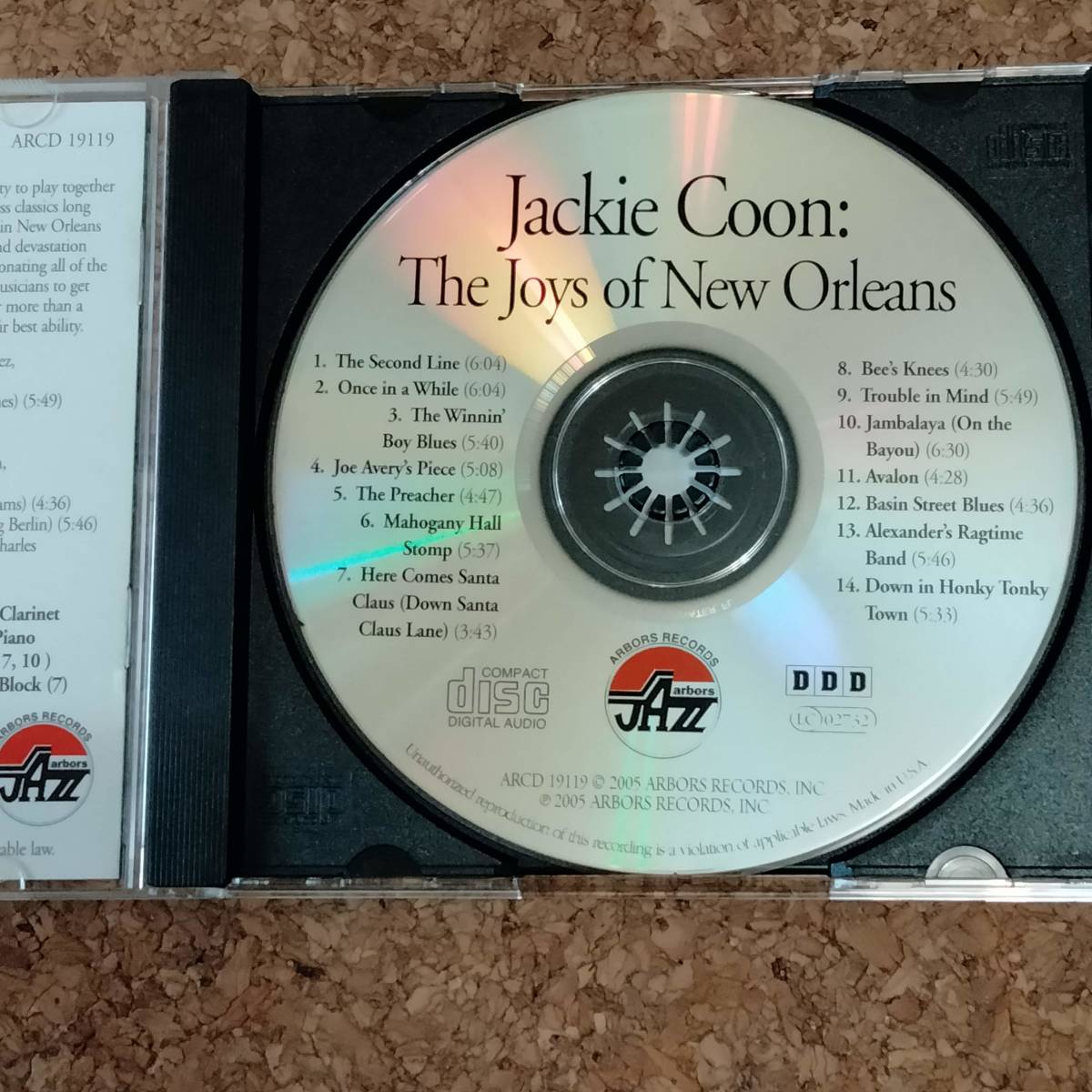 水|CD US盤 ジャッキー・クーン[Jackie Coon]｜The Joys Of New Orleans [ARCD 19119]_画像3