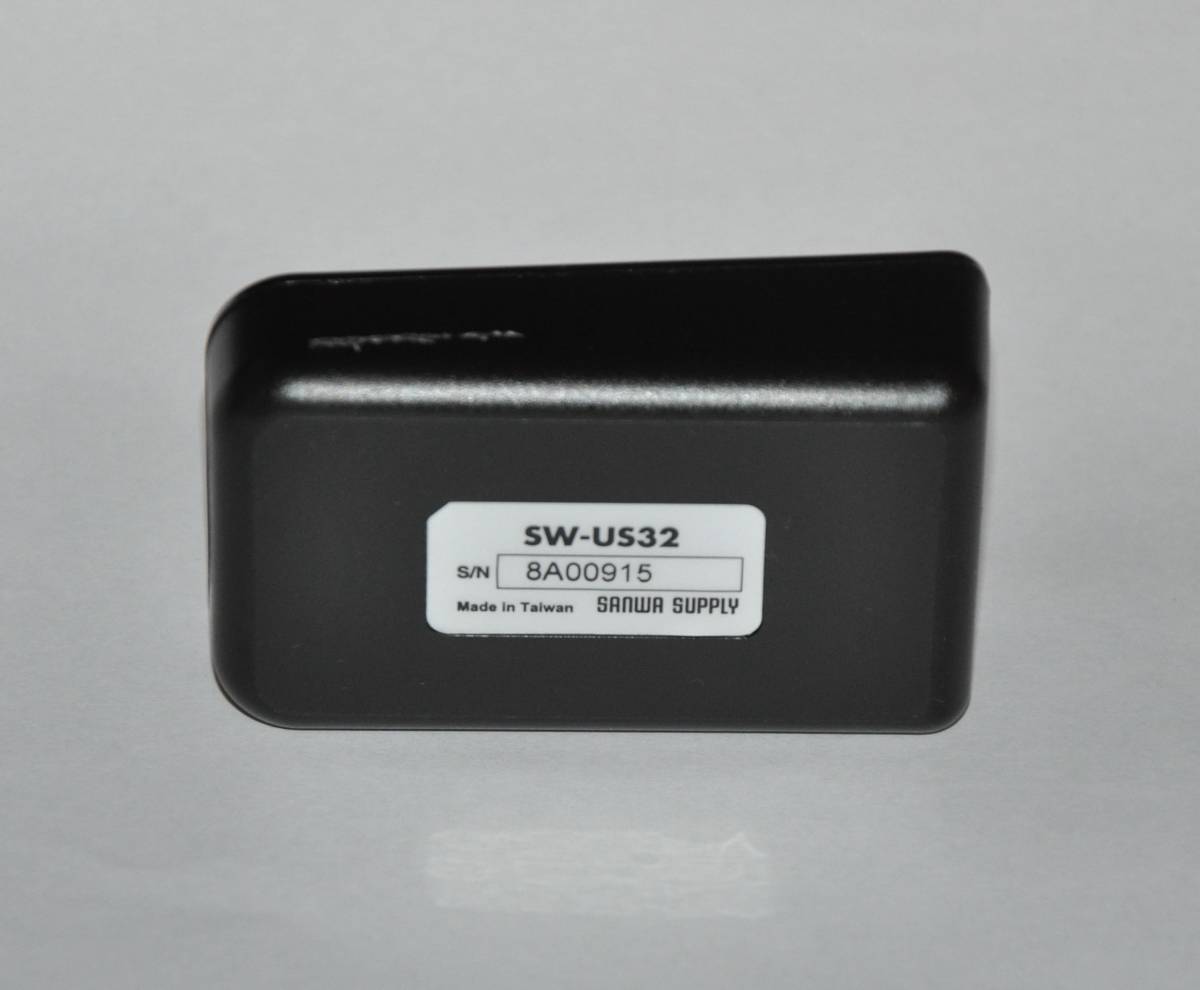 「2台のパソコン」で「1台のUSB3.1/3.0機器」を切り替えて共有できる「USB3.0切替器」 SANWA USB3.0切替器(2回路)「SW-US32」 (動作確認済)_画像3