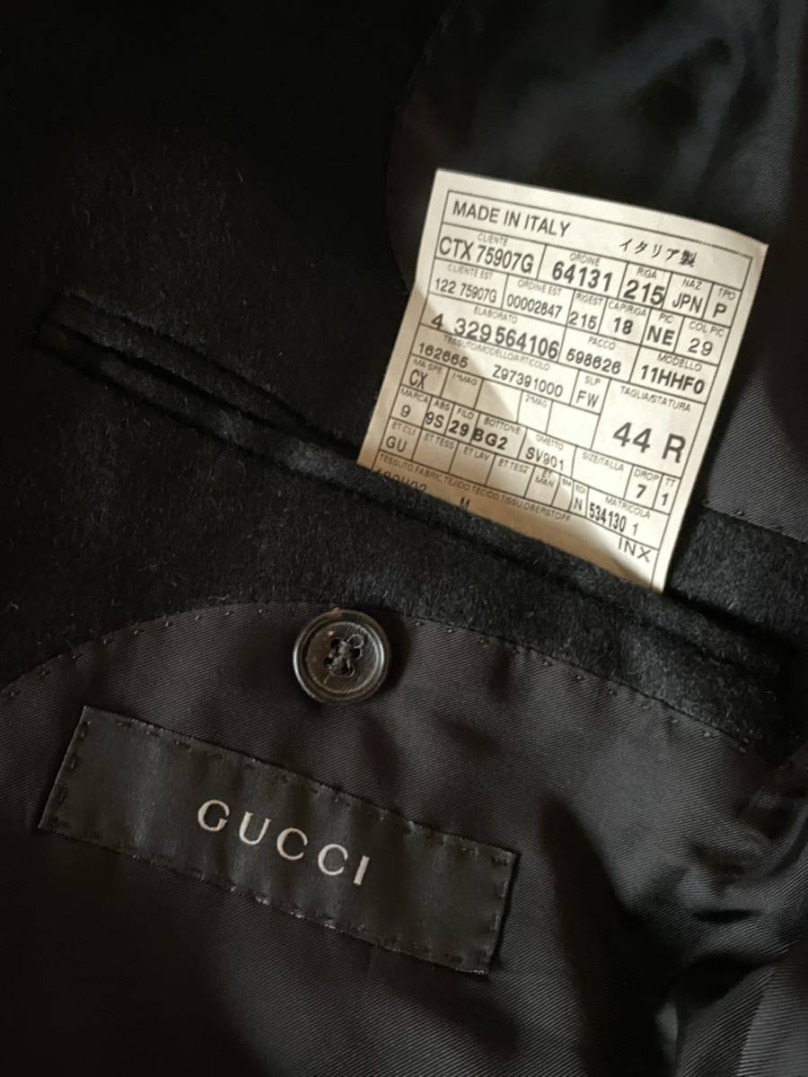 GUCCI トムフォード期 ピークドラペル ジャケット ブラック 44 グッチ