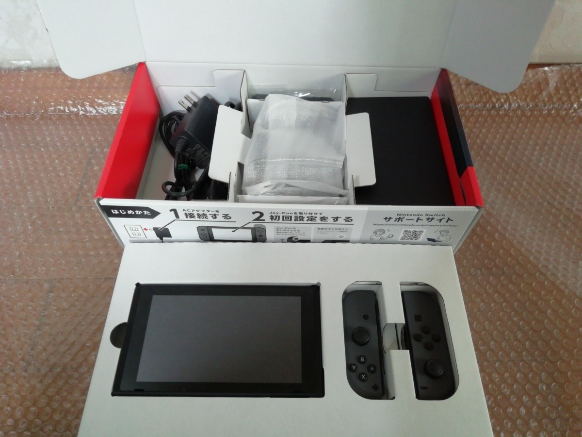 中古　ニンテンドー　スイッチ　本体 HAC-001（-01）　グレー