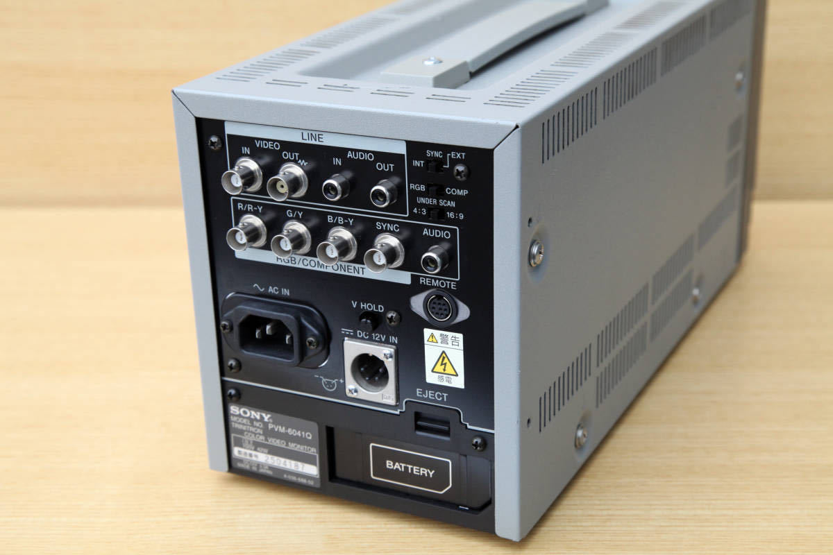 SONY PVM-6041Q 業務用 6型トリニトロンカラー ビデオモニター （4