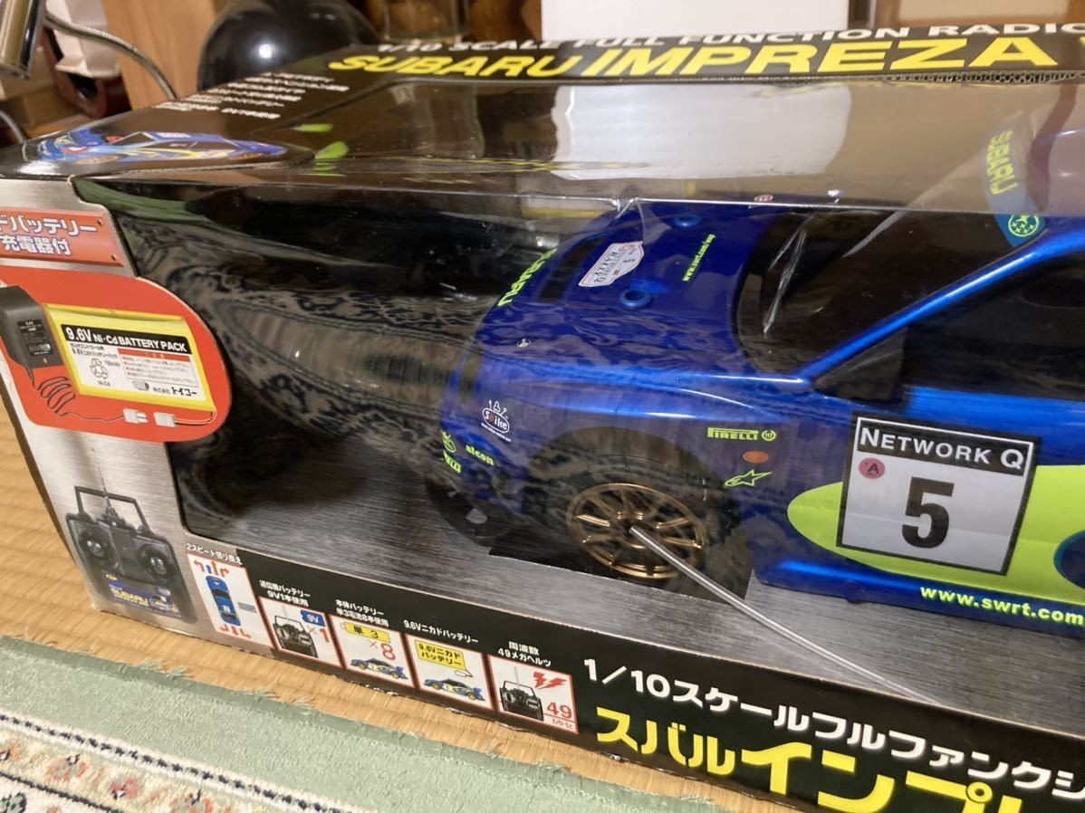  toy ko- Impreza Subaru radio-controller electric toy radio 1/10 2001 IMPREZA SUBARU new goods operation not yet verification exclusive use battery attached 