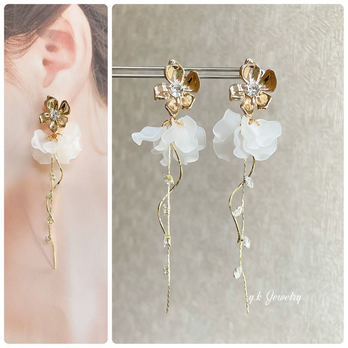 人気上昇中 ピアス イヤリング ハンドメイド - 通販 - perutours.com.pe