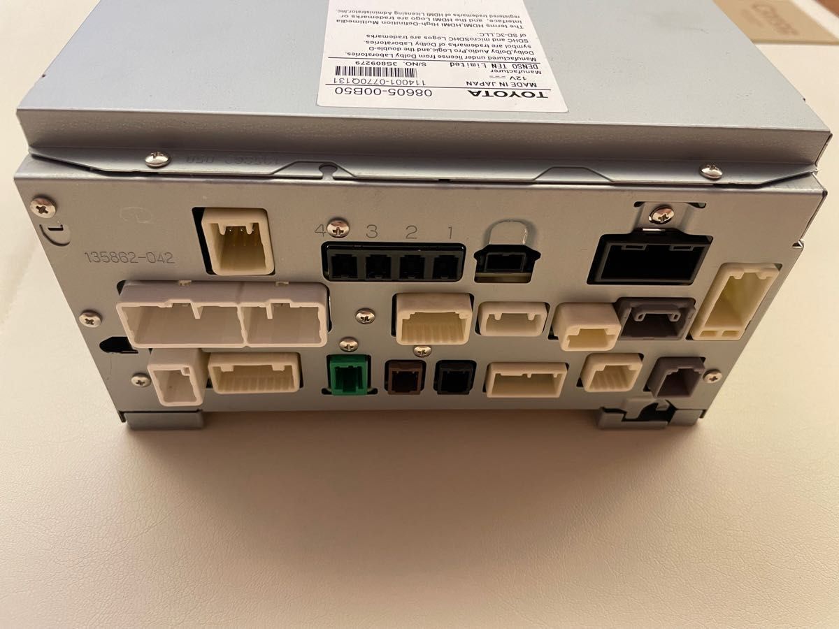トヨタ純正 NSZT-W68T t-connectナビ 2020年式車両より取り外し トヨタ純正 NSZT-W68T t-connectナビ 2020年式車両より取り外し