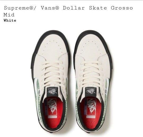 新品 Supreme Vans Dollar Skate Grosso Mid|PayPayフリマ