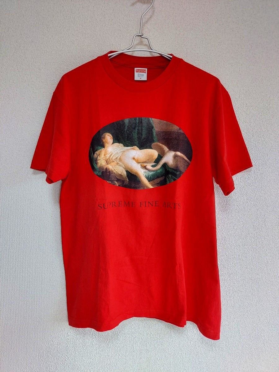 ~Supreme~ FINE ARTS M red Tee 半袖Tシャツ　美品！古着　赤系