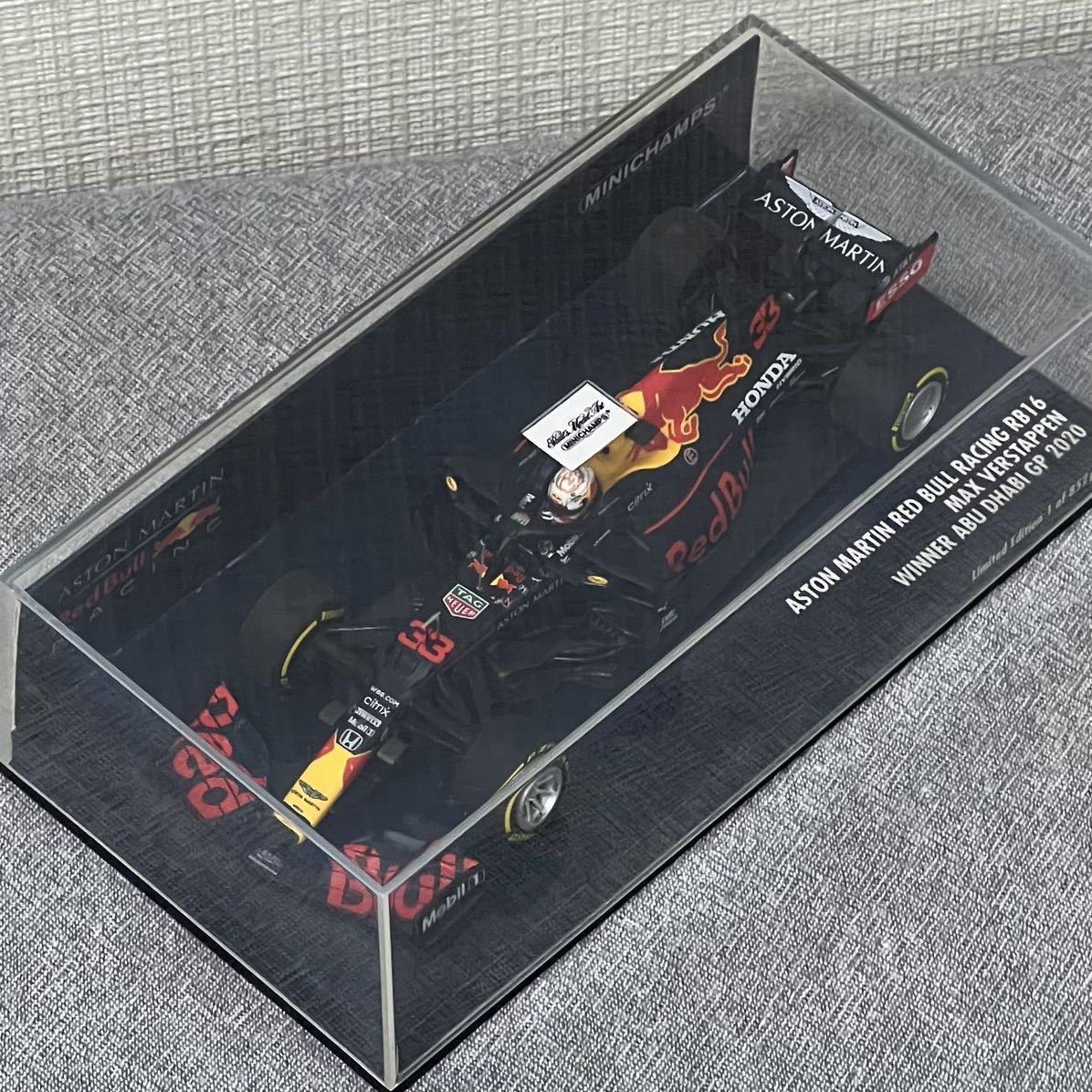 ミニチャンプス 1/43 レッドブル ホンダ RB16 2020 最終戦 アブダビGP