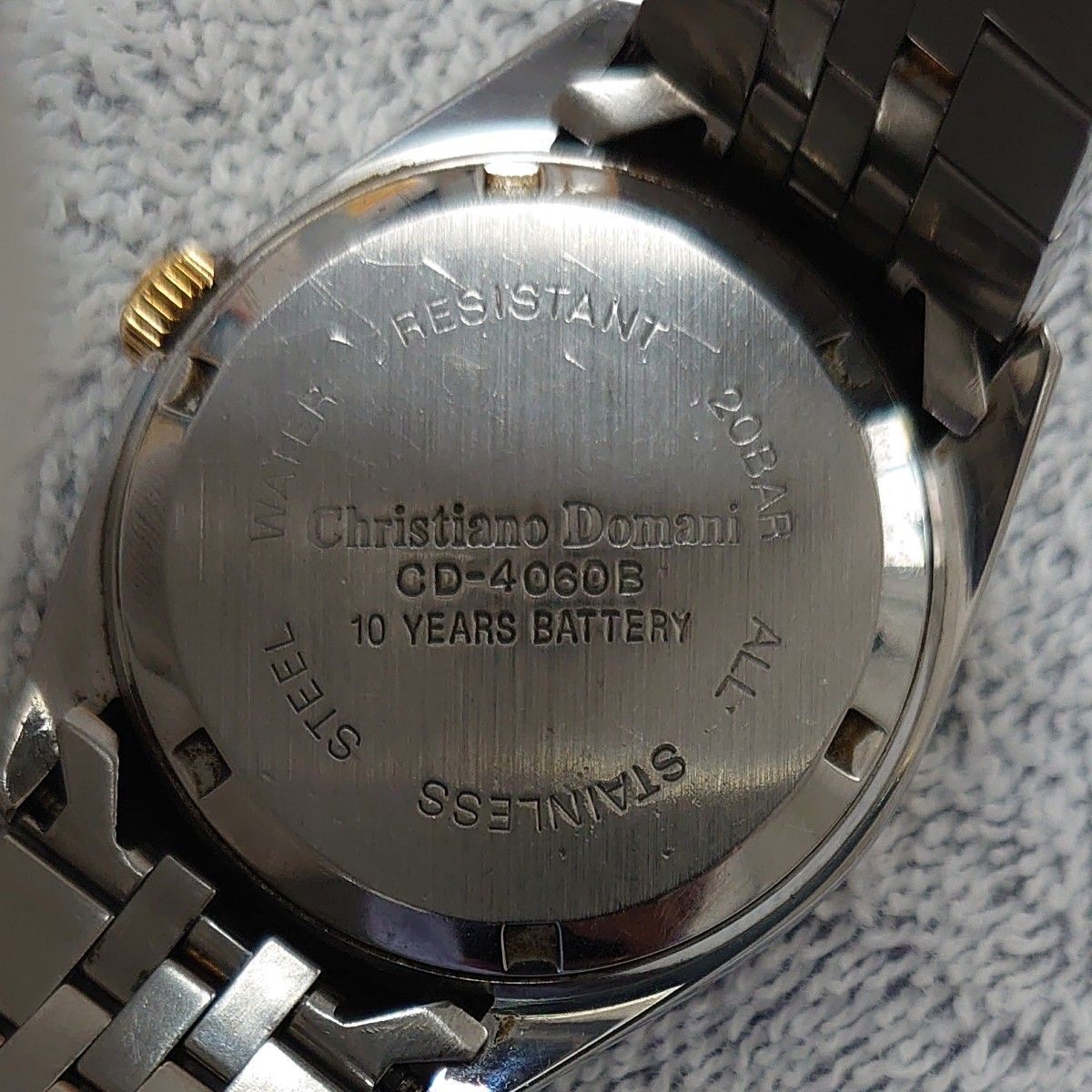 Chrstiano Domani クリスチャーノドマーニ  腕時計 クオーツ メンズ腕時計 CD-4060B 電池交換が必要