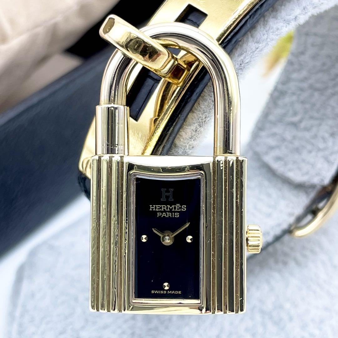 T393 磨き・電池交換済 HERMES エルメス ケリーウォッチ KE1.210