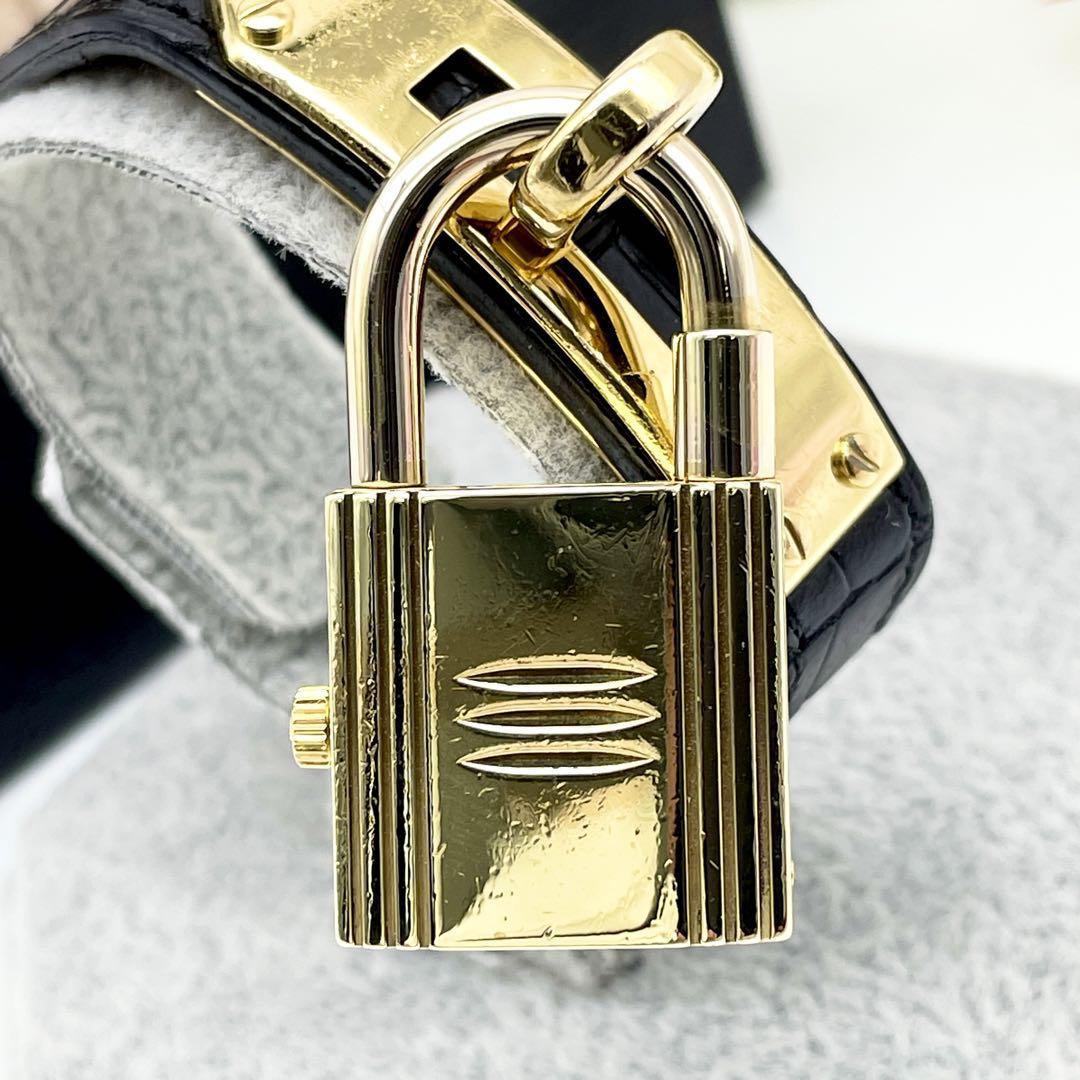 T393 磨き・電池交換済 HERMES エルメス ケリーウォッチ KE1.210
