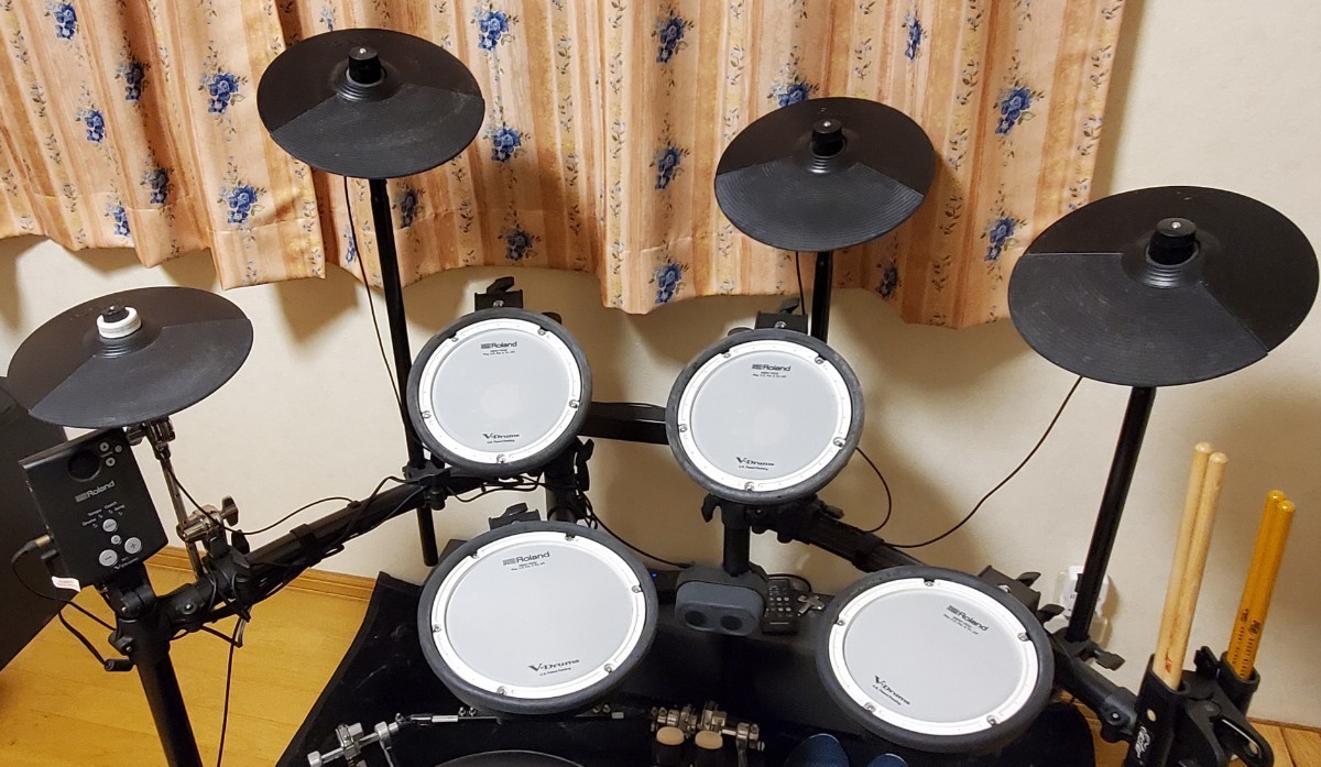 引き取り限定】Roland/TD-1DMK HP200PTWツインペダルセット FD-9付き