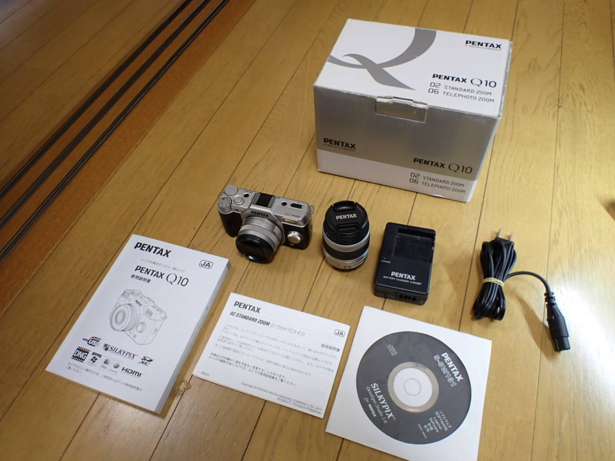 動作確認済み PENTAX Q10 シルバー レンズ 01STANDARD PRIME 8.5mm