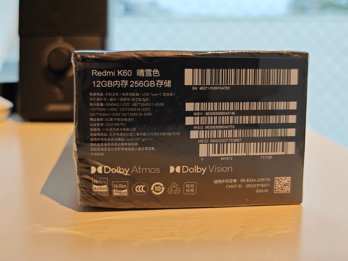 新品 Xiaomi Redmi K60 12GB 256GB ホワイト POCO F5 Pro