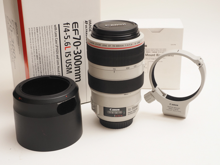 激安!!オーバーホール済み。CANON EF 70-300mm F4-5.5 L IS USM フード
