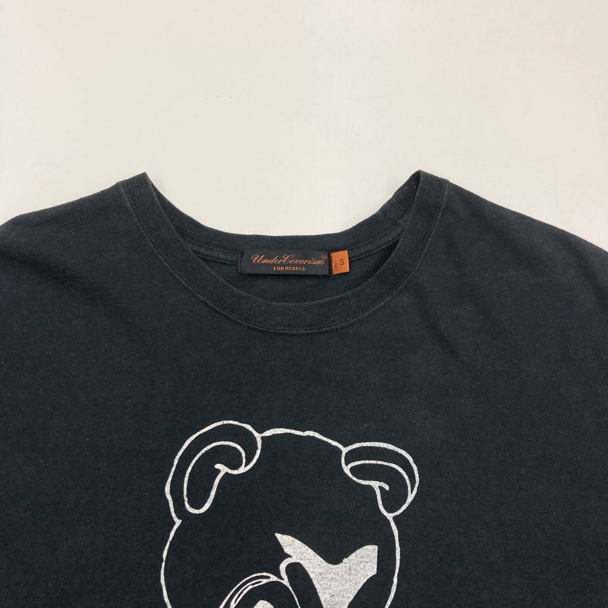 初期 UNDERCOVER 06AW GURUGURU期 目隠しベア Tシャツ ブラック 初期 UNDERCOVER 06AW GURUGURU期 目隠しベア Tシャツ ブラック