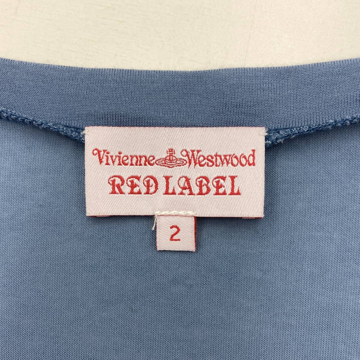  Vivienne Westwood red label DEEP SKY деформация трикотаж с коротким рукавом общий рисунок Logo голубой 2 размер RED LABEL футболка archive 3050249