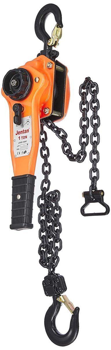 送料無料 レバーホイスト1000kg 1ton 1.5m レバーブロック（Lever Hoist）チェーンホイスト チェンブロック チェーン ガッチャ 荷締機_画像1