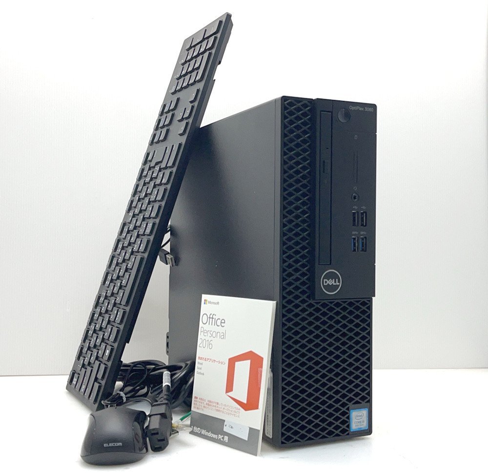 【動作OK】【Office2016付】DELL OptiPlex 3060 SFF Core i5 8400 16GB 256GB(新品SSD)+2TB(HDD) DVDマルチ HDMI/DP/アナログ Windows11_画像1