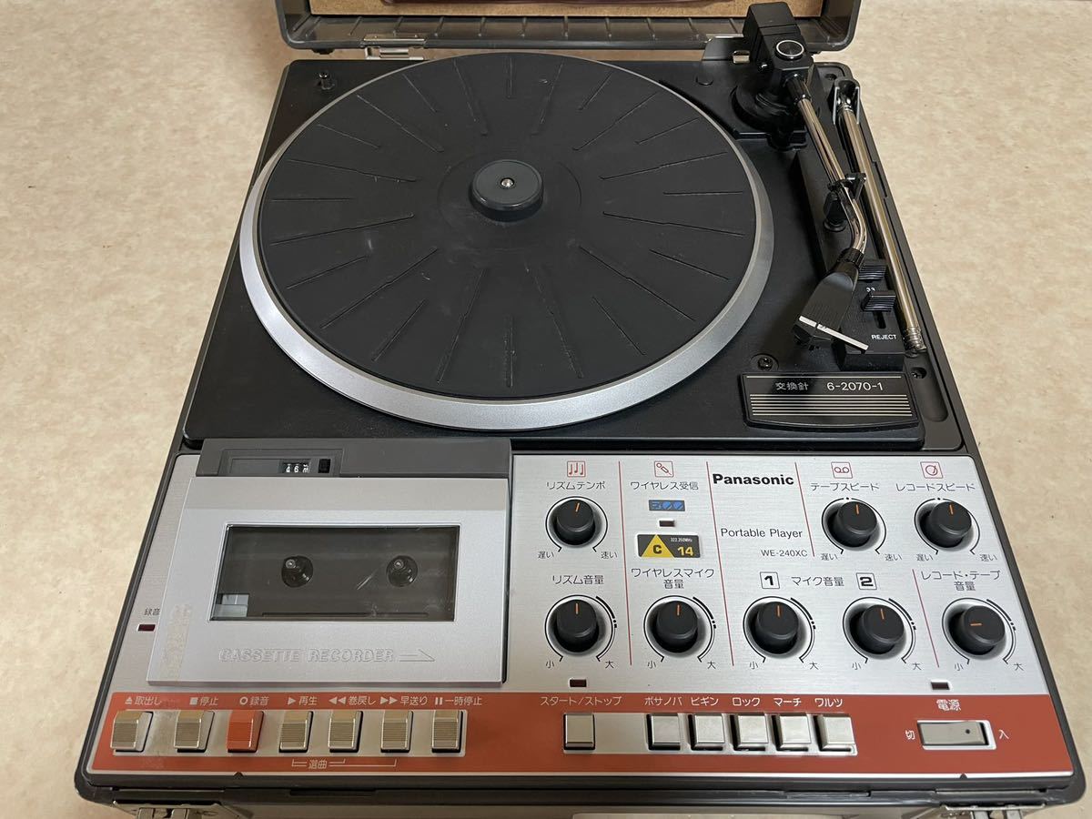 Panasonic ポータブルプレイヤー WE-240XC カセットレコーダー