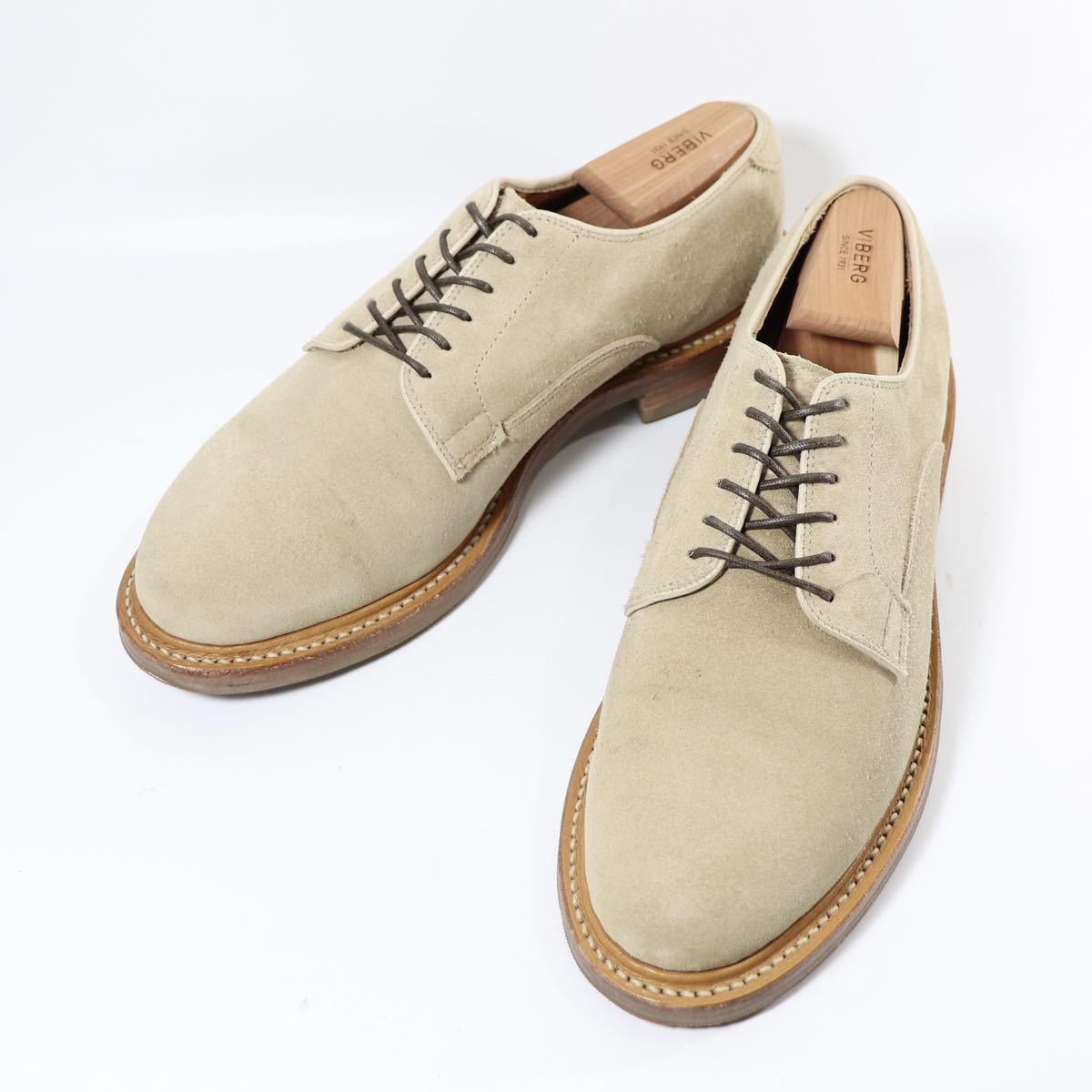 極美品” シューツリー付 VIBERG ヴァイバーグ Derby Shoe ダービー