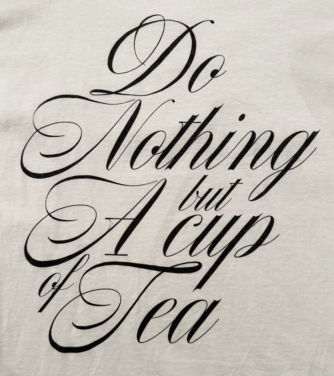 ■Do Nothing Congress “Do Nothing but A Cup of Tea” Tシャツ WH-M Fragment 藤原ヒロシの画像3