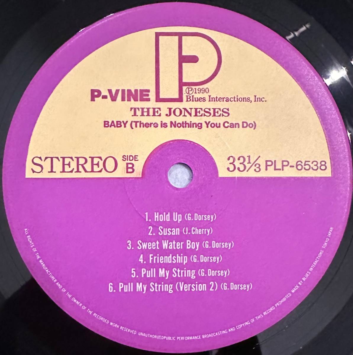 ■1990年 オリジナル 国内盤 The Joneses - Baby There Is Nothing You Can Do 2枚組 12”LP PLP-6538 P-Vine Records_画像6