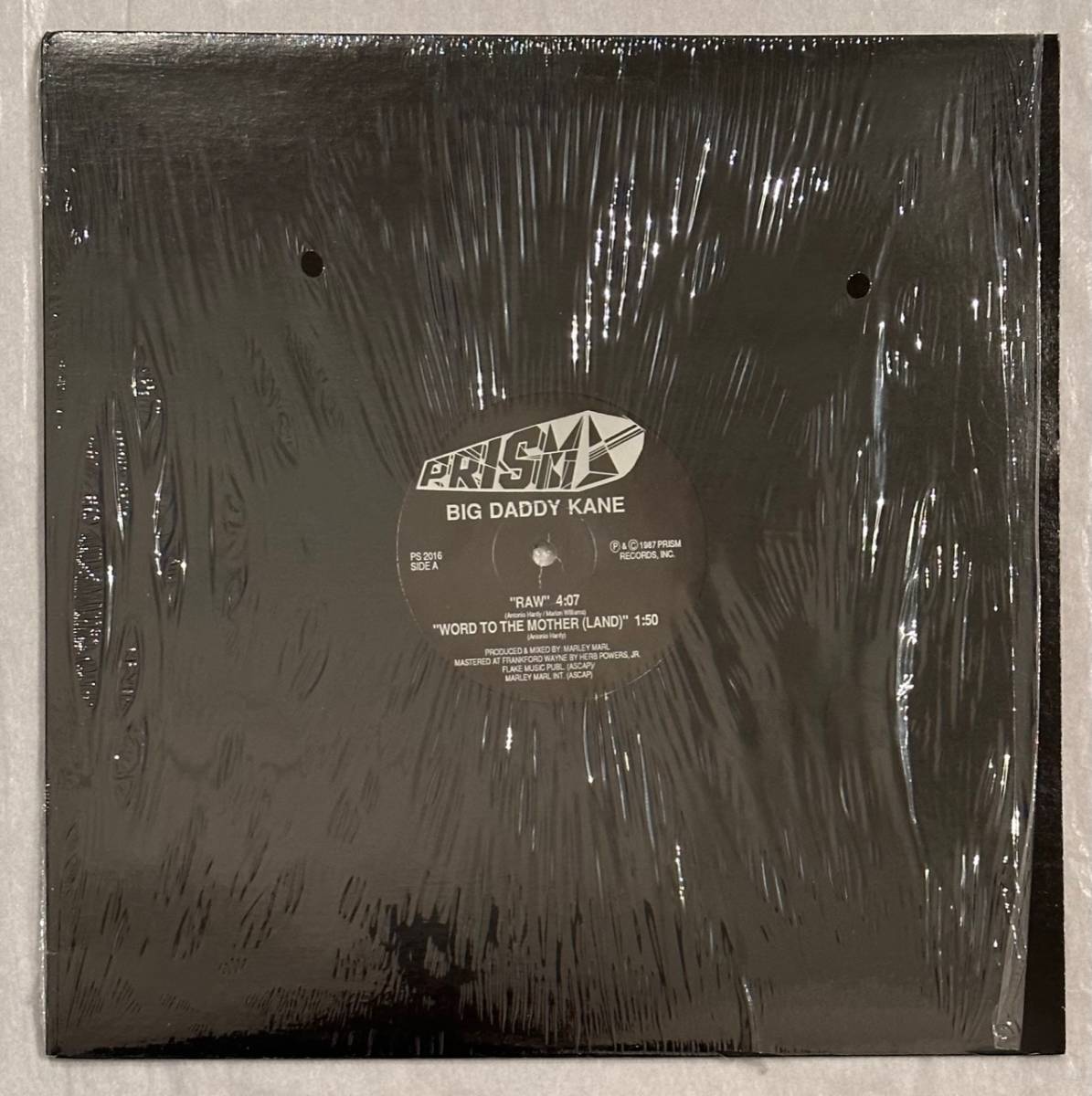 ■1987年 US盤 Big Daddy Kane - Raw / Word To The Mother (Land) 12”EP PS 2016 Prism Records_画像1