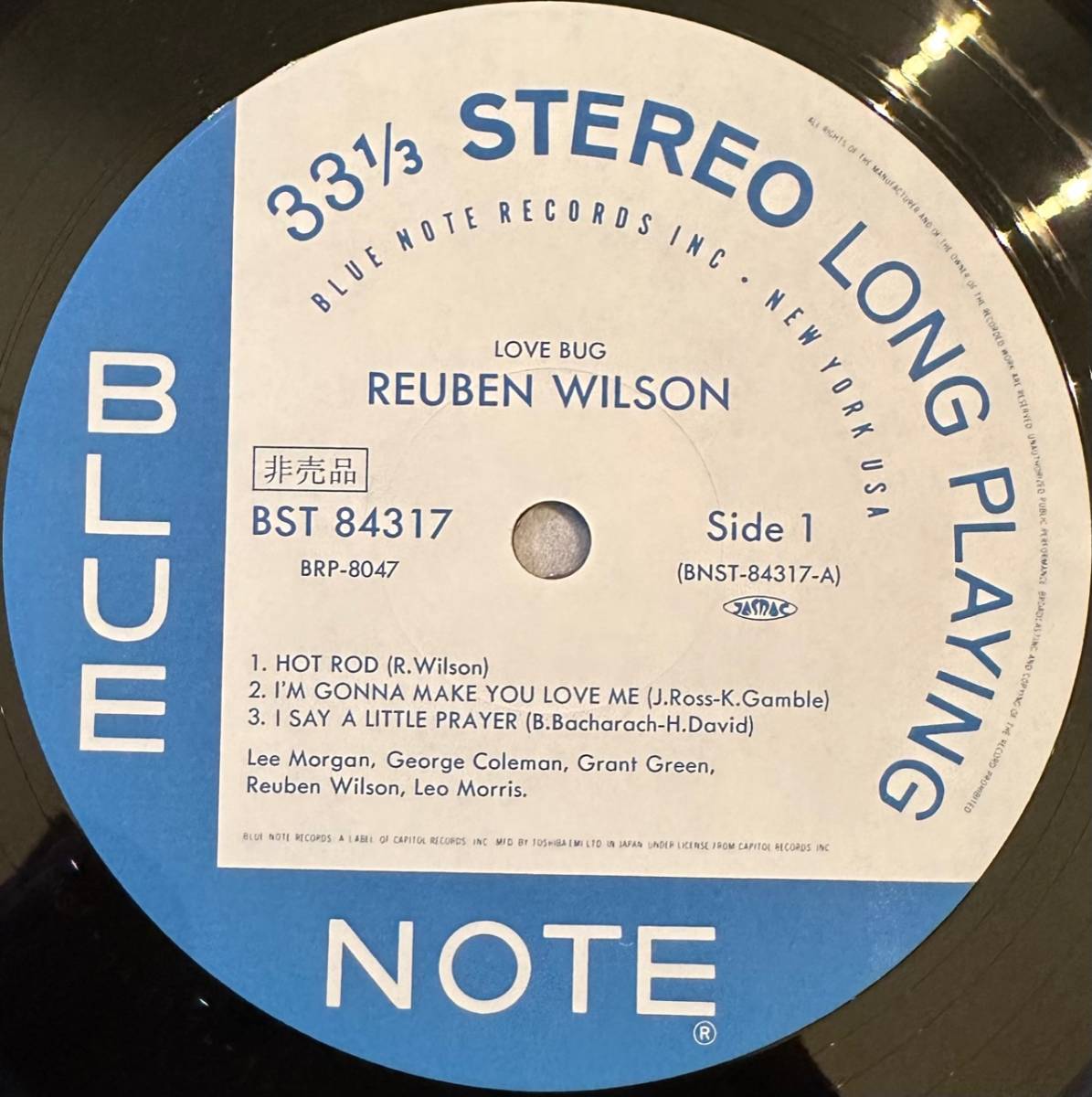 ■1993年 Promo 国内盤 Reuben Wilson - Love Bug 12”LP BRP-8047 Blue Note 東芝EMI ミント・コンディション_画像3