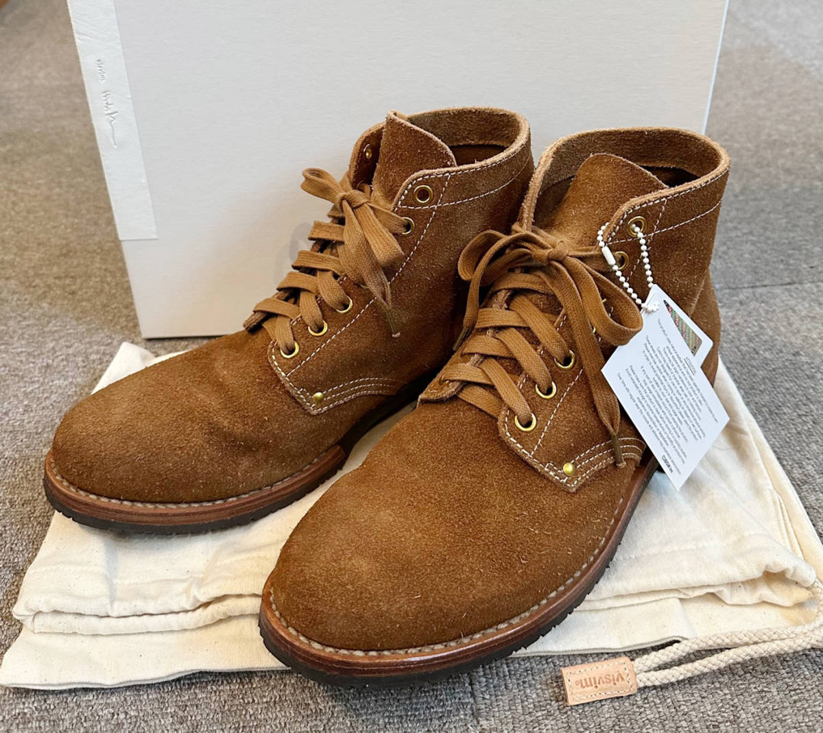 ■VISVIM 16AW F.I.L. 限定 ZERMATT BOOTS-FOLK BROWN-M10 中村ヒロキ氏 考案 Vibram ソール 0116202002005 BRIGADIER BOOTS_画像1