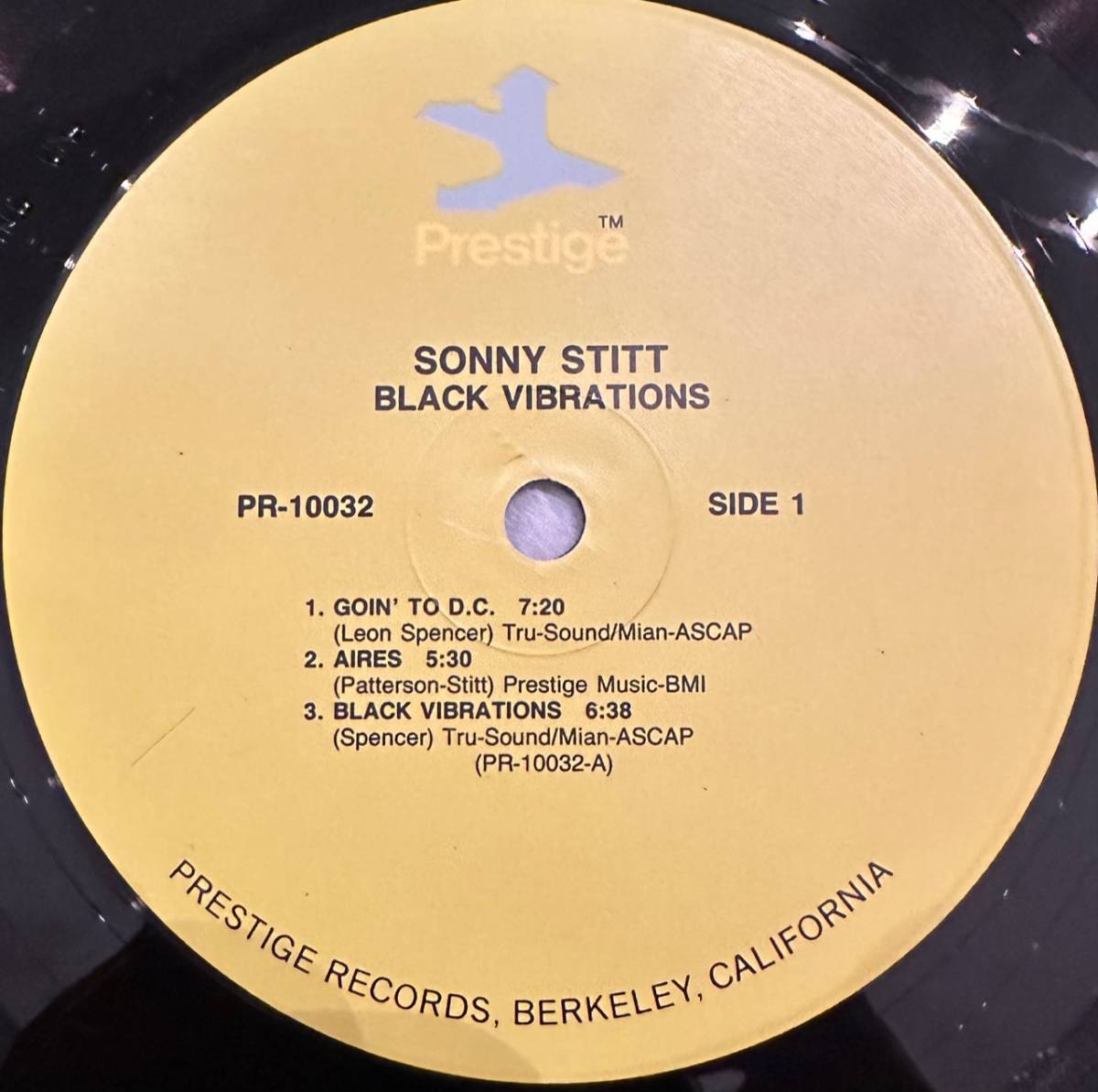 ■1993年 Reissue US盤 Sonny Stitt - Black Vibrations 12”LP PR-10032 Prestige Jazz Groove Prestige Collection_画像3