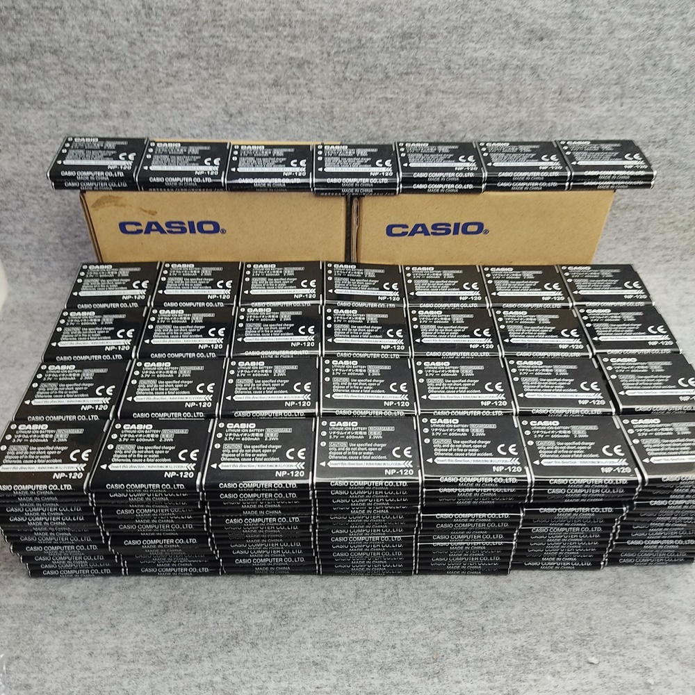【本物/2個】CASIO NP-120 デジタルカメラ用リチウムイオン電池 【安心のメーカー入荷品！】_画像2