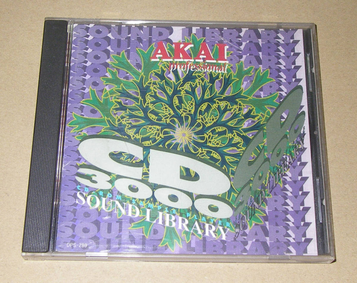 *Akai CD-ROM SOUND LIBRARY CD3000*OK!!*Made in JAPAN*
