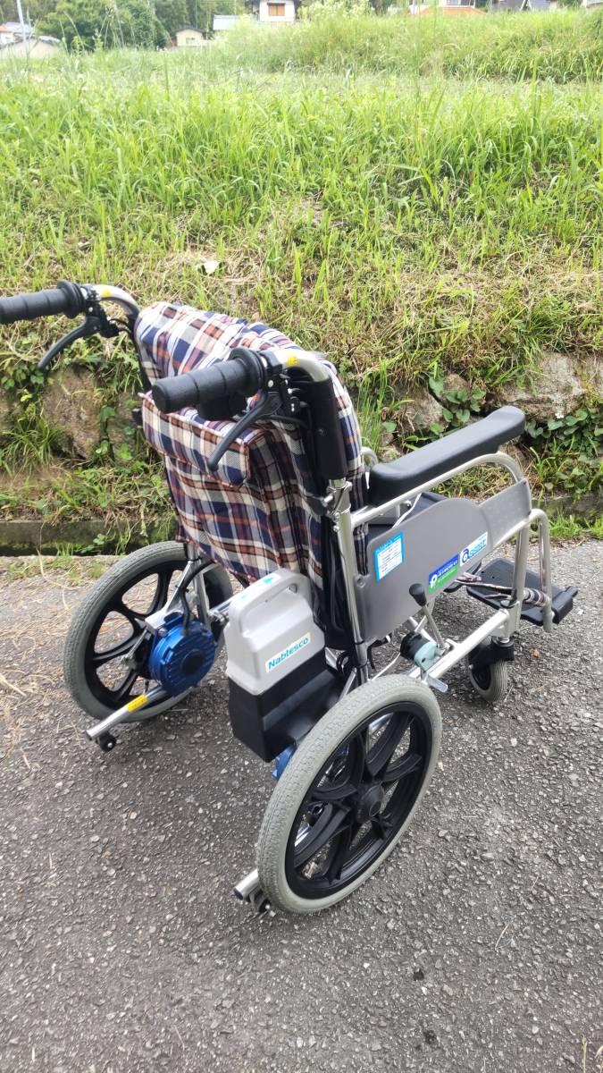 ナブテスコ アシストホイールライト 介助式 電動補助装置付 電動車椅子