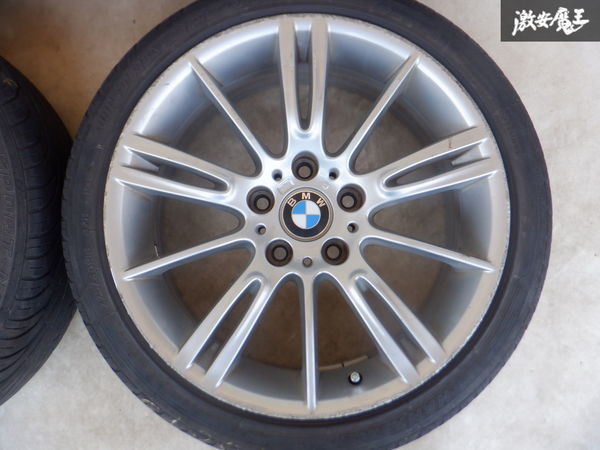 BMW純正 3シリーズ E90 Mスポーツ スタースポーク193M 18インチ 8J +34 8.5J +37 5穴 PCD120 225/40R18 255/35R18 4本付き スペア 補修用_画像2