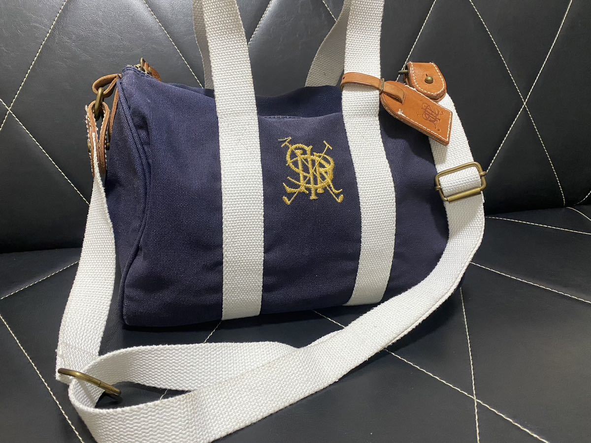 美品 POLO RALPH LAUREN ポロ ラルフローレン デニム×レザー 2WAY