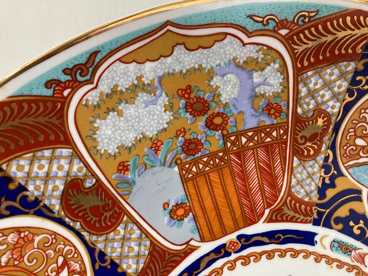 p.MA　大皿　伊万里　 錦絵鳳凰 大皿　飾皿　４５，５㎝_画像2