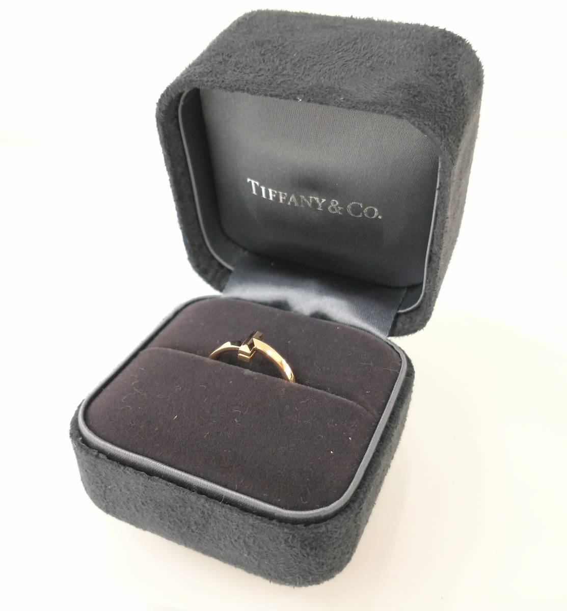 大人気新品 Tワン リング AU750 TIFFANY＆Co. ＃11 指輪 11号 ピンク