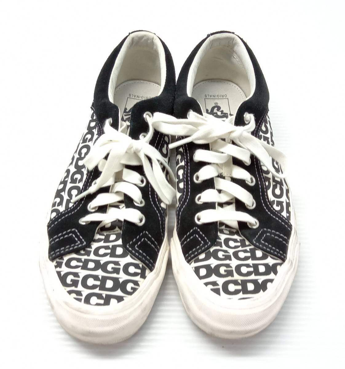 ★ VANS × COMME des GARCONS/バンズ × コムデギャルソン lampin CDGロゴ スニーカー サイズ27.5cm ブラック 通年_画像2