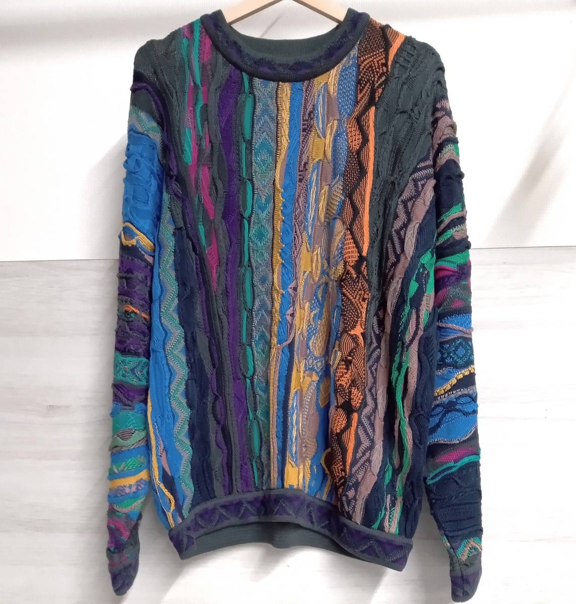 「かわいい~!」 COOGI/クージー/3Dニット/オーストラリア製/サイズ:M/マルチカラー Mサイズ 「かわいい~!」 COOGI/クージー/3Dニット/オーストラリア製/サイズ:M/マルチカラー Mサイズ