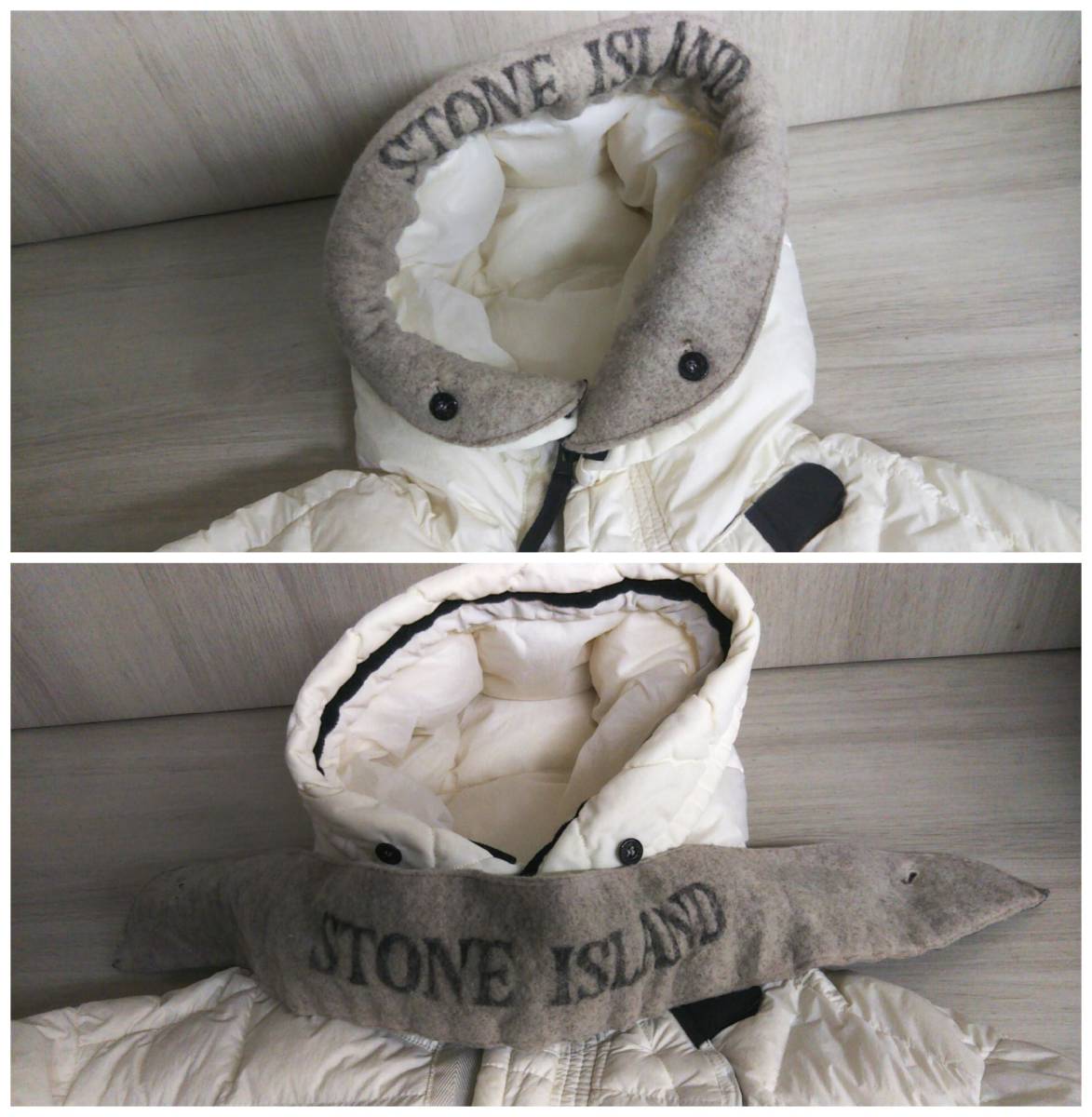 STONE ISLAND ストーンアイランド ダウンコート フーテッドダウン
