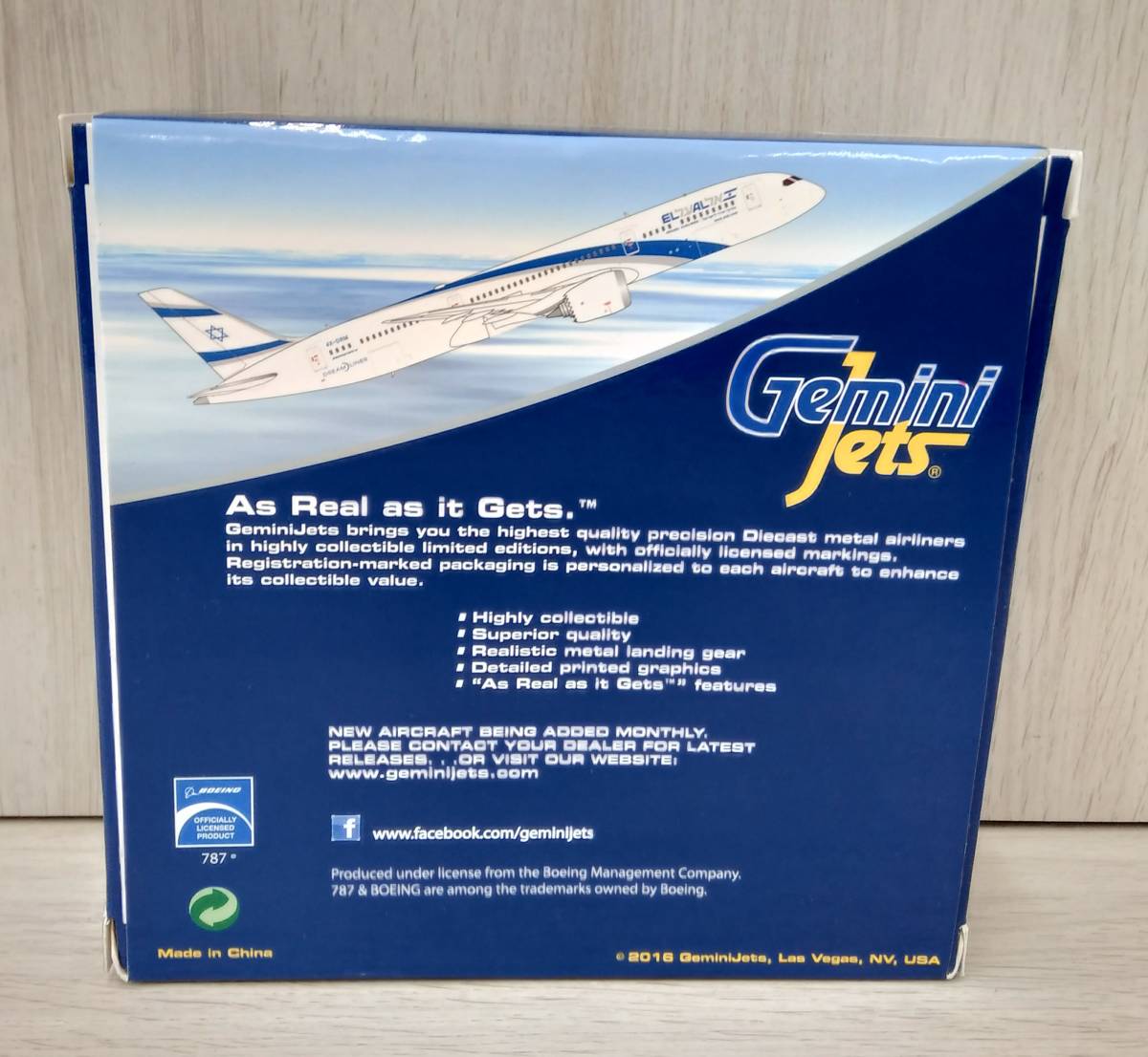 ジェミニ 1/400 EL AL イスラエル航空 4X-DRM BOEING 787-9 [GJELY1564]_画像2