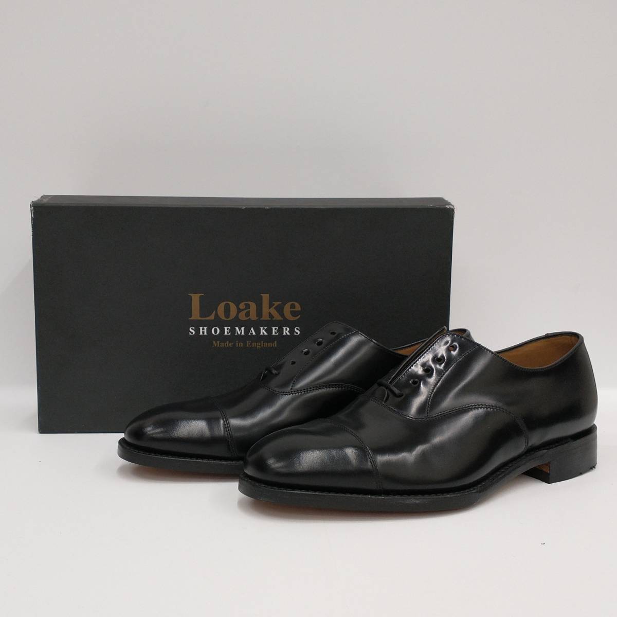 LOAKE ローク Mens Loake Lace Up Shoe 747B メンズ レースアップ シューズ 747B ブラック UK6.5 ...