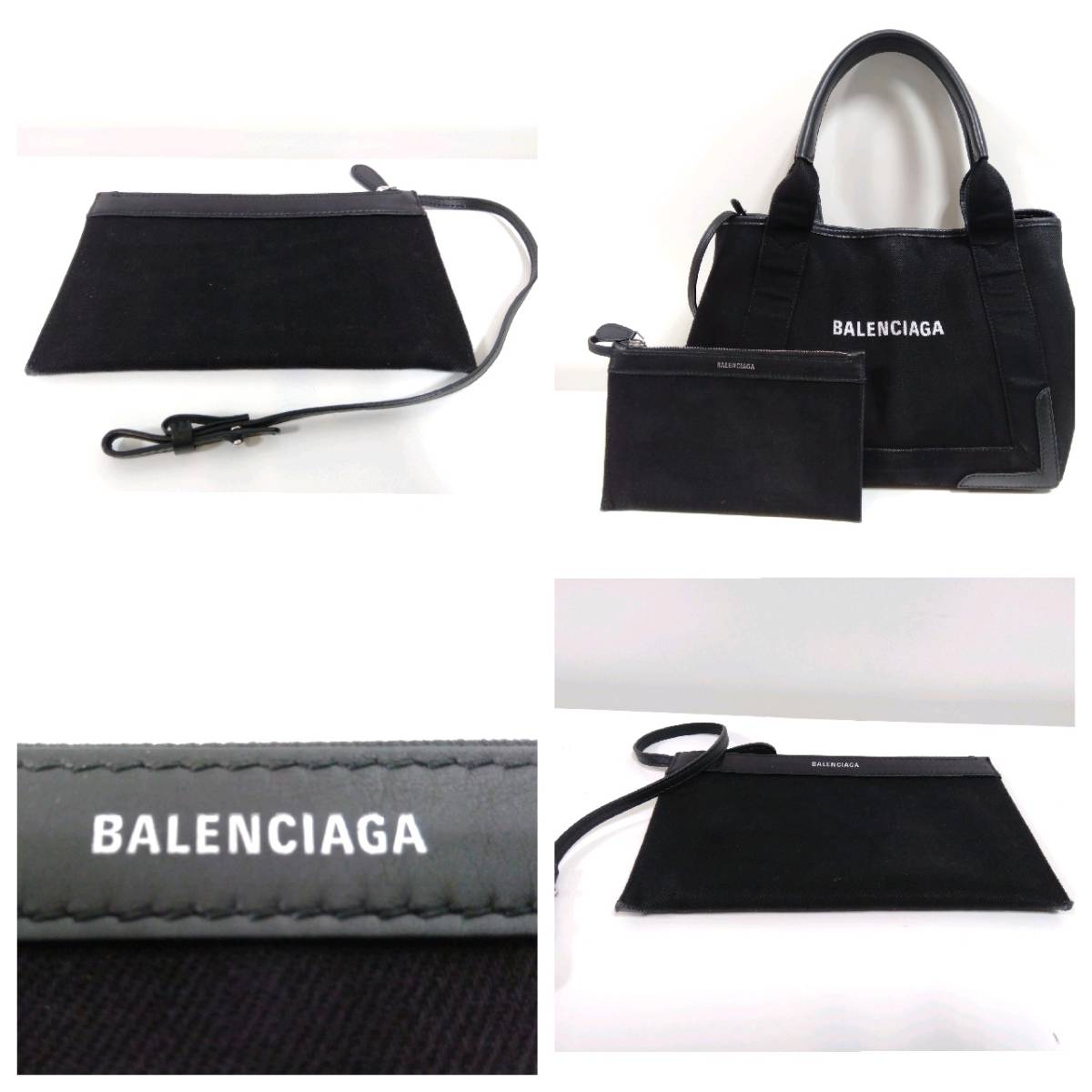 BALENCIAGA ／バレンシアガ／ネイビーカバS／339933／ バッグの画像7