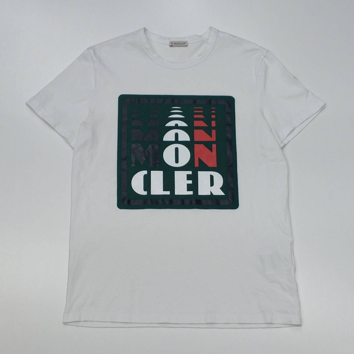 MONCLER モンクレール 半袖 ロゴ Tシャツ F10918C71010 ホワイト サイズM 店舗受取可
