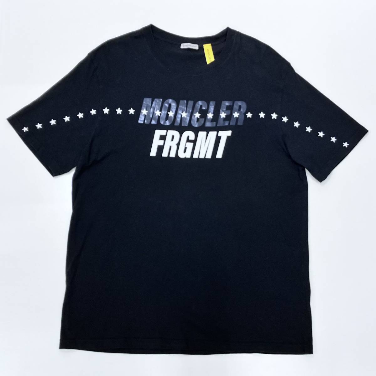 MONCLER モンクレール 半袖 Tシャツ ロゴ ビッグ ブラック G209U800003 GENIUS FRGMT サイズL