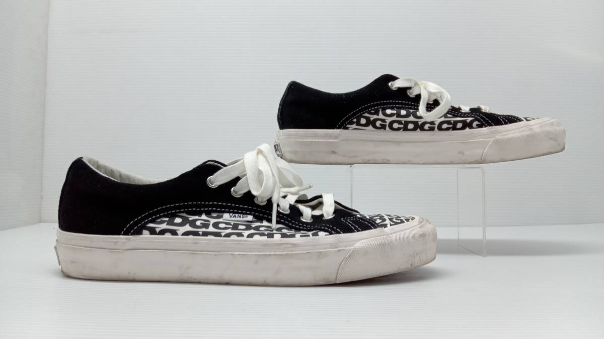 ★ VANS × COMME des GARCONS/バンズ × コムデギャルソン lampin CDGロゴ スニーカー サイズ27.5cm ブラック 通年_画像4