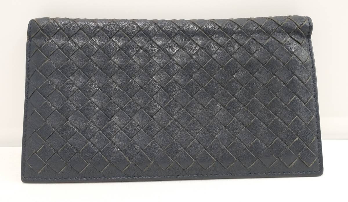 未使用品 BOTTEGA VENETA 札入れ 総イントレチャート 214-